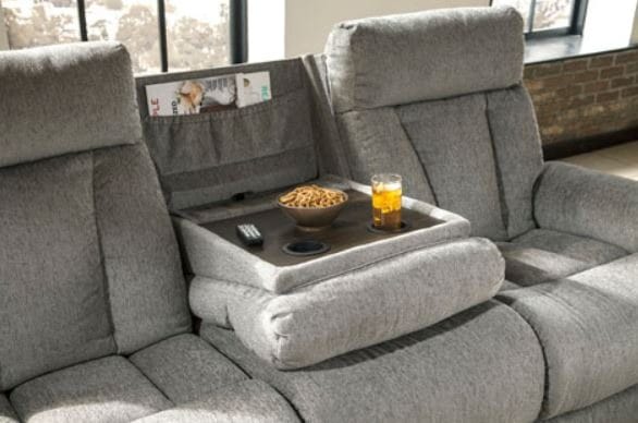 Mitchell Reclining Sofa and  Loveseat in Grey Color