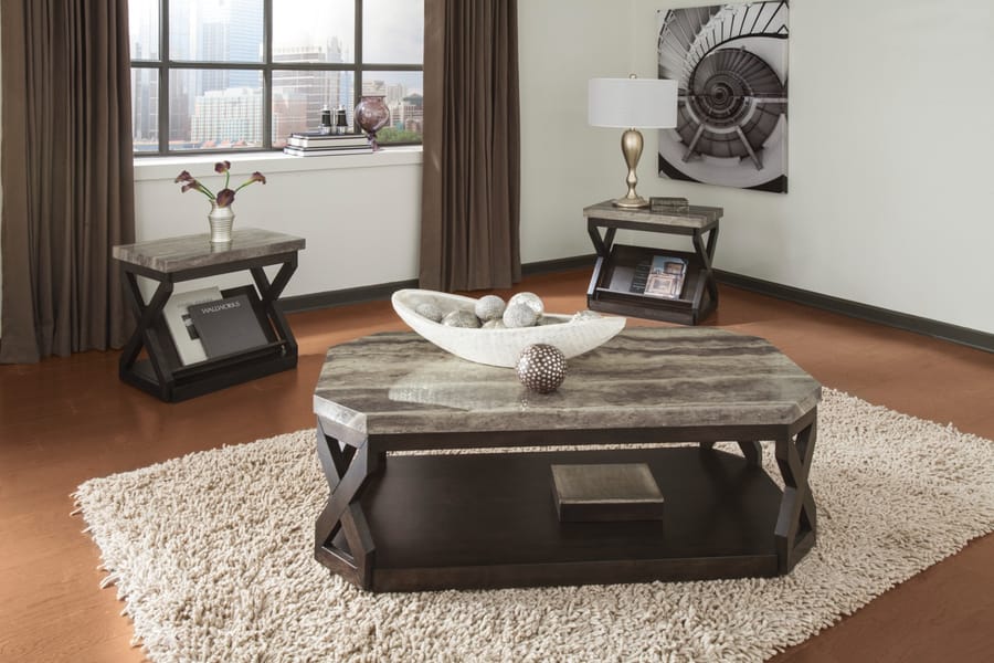 Ashley Furniture - Radilyn 3 pc Occasional Table Set