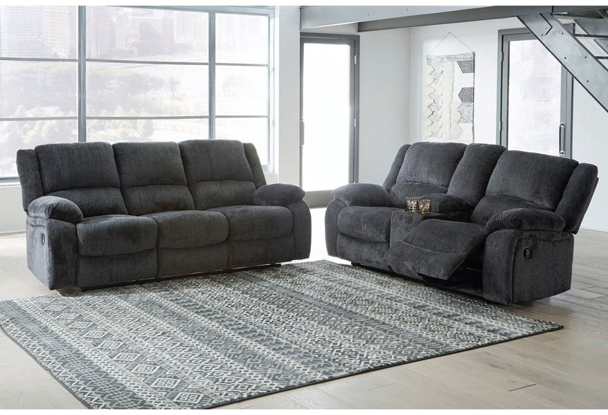 Ashley Furniture - Hollins Reclining Sofa and Love...