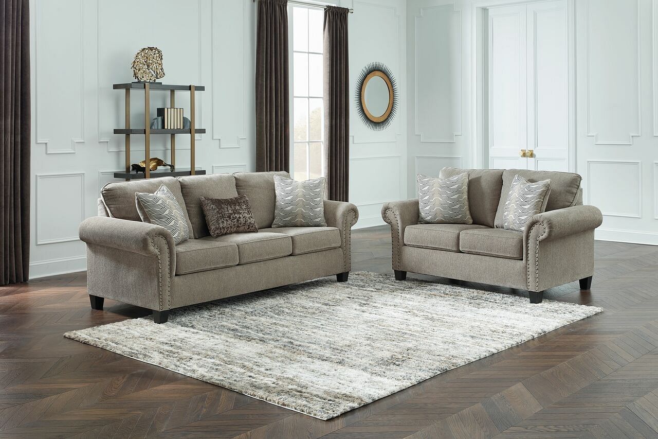 Ashley furniture grey couch deals and loveseat