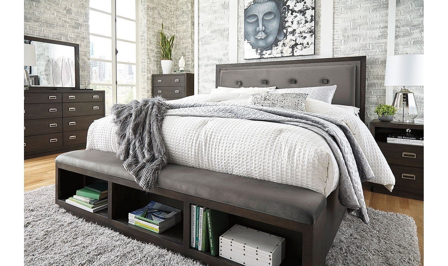 Ashley Furniture - Hyndell Bedroom Set