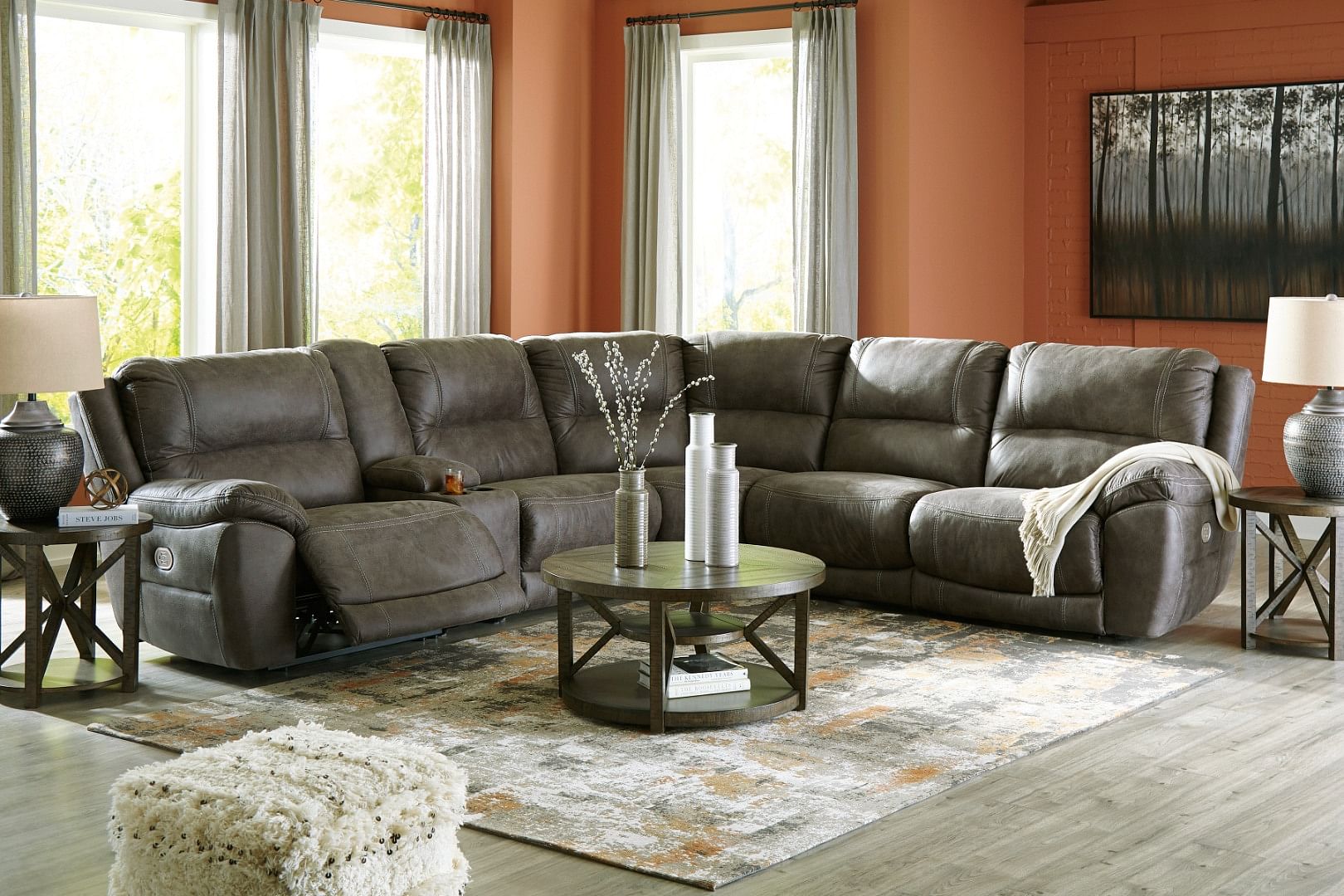 Cranedall 6PC Power Reclining Sectional