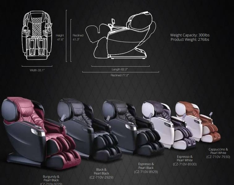 QI 4D MASSAGE CHAIR BY COZZIA  CZ-710 (QI SE)