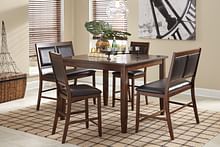 Ashley Furniture - Meredy Counter Height Dining Table and Bar Stools (Set of 5)