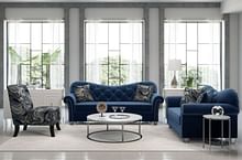 HOLLYWOOD SOFA SND LOVESEAT IN BLUE