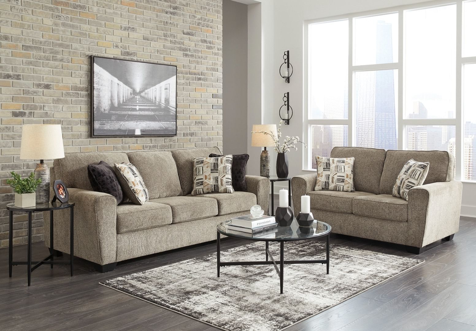 Living Room Living Room Sets Ashley Furniture Mccluer Sofa And Loveseat At Istyle Furniture Store