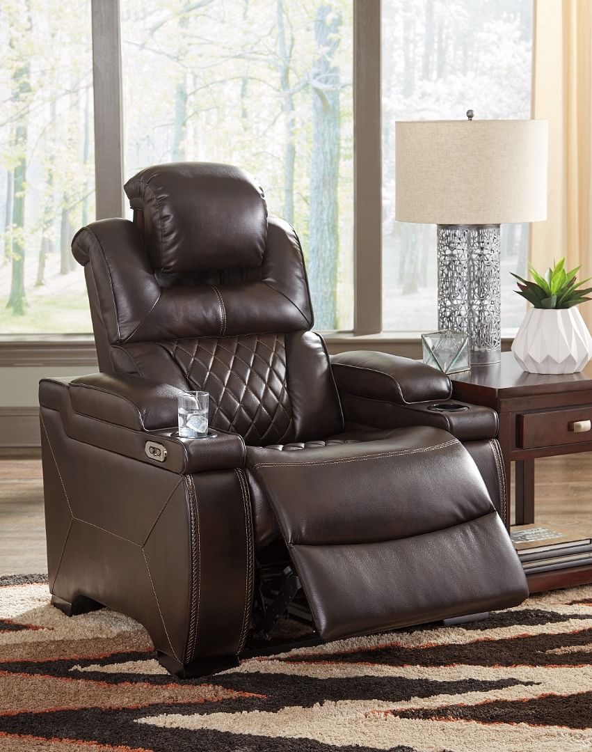 Ashley leather deals power recliner