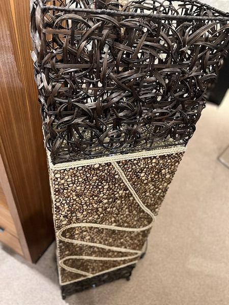 Bamboo Wicker Weave Floor Lamp