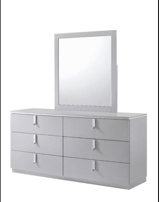 Ella Dresser Mirror in Grey