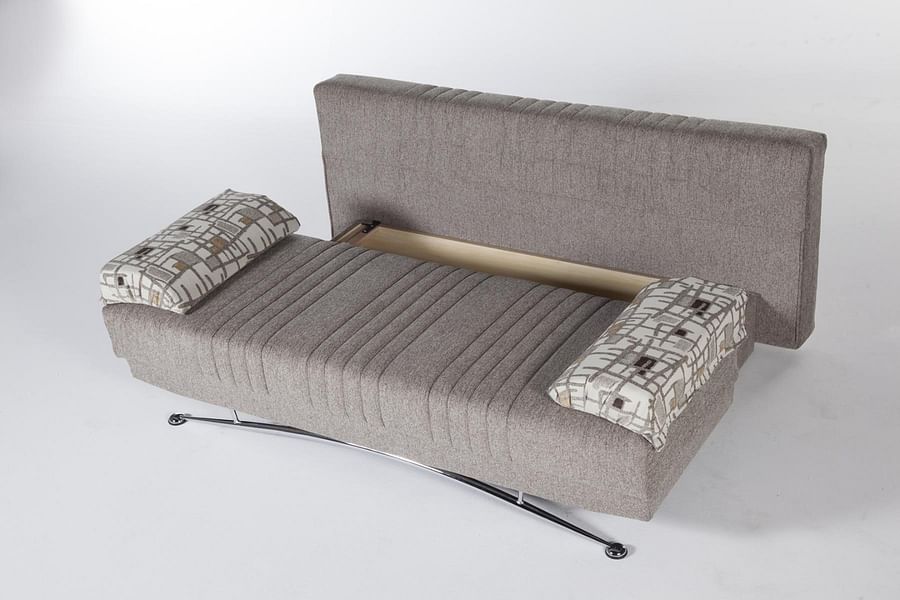 Fantasy Light Brown Sofa Bed in Fabric