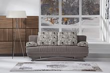 Fantasy Light Brown Sofa Bed in Fabric