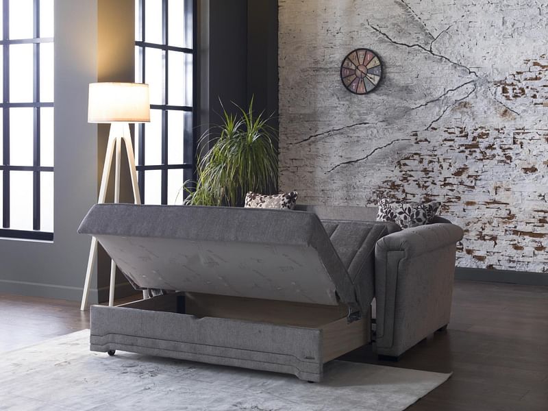 Victoria Loveseat Bed Gray