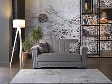 Victoria Loveseat Bed Gray