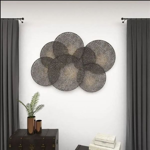 Black Metal Industrial Wall Decor