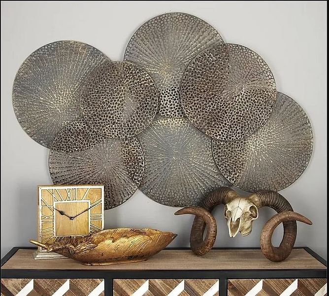 Black Metal Industrial Wall Decor