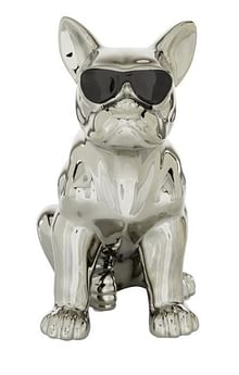 French Bulldog Silver Sculpture
