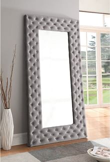 Lacey Upholstered Floor Mirror