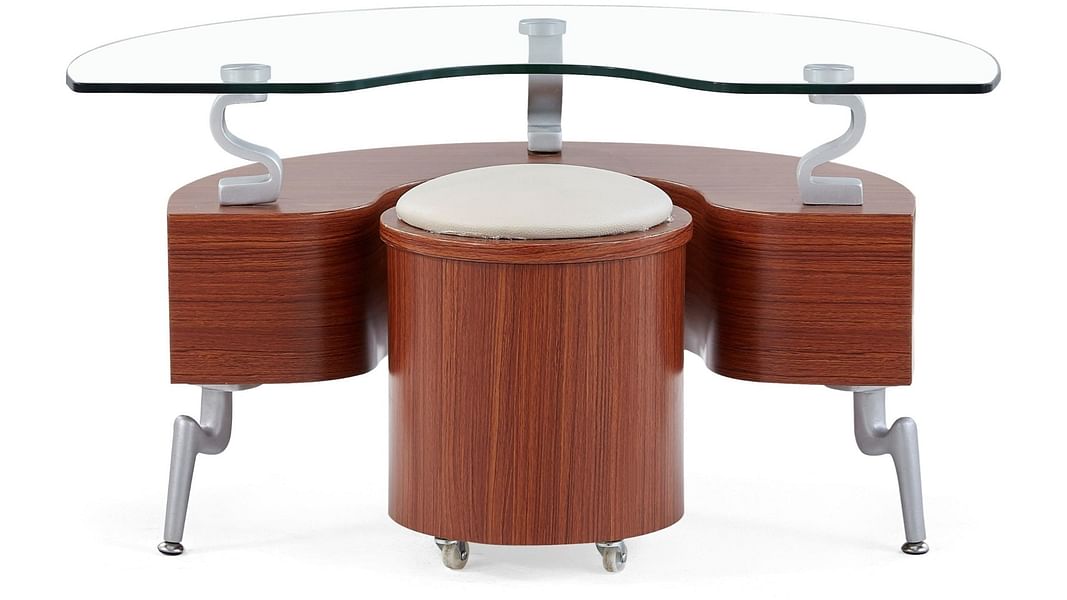 Courtney End Table in Cherry Wood