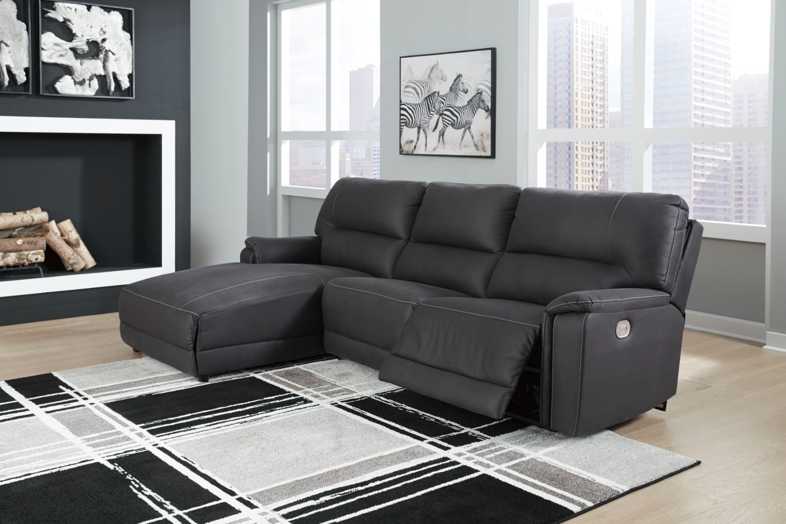 Henefer 3-Piece Power Reclining Sectional with Chaise