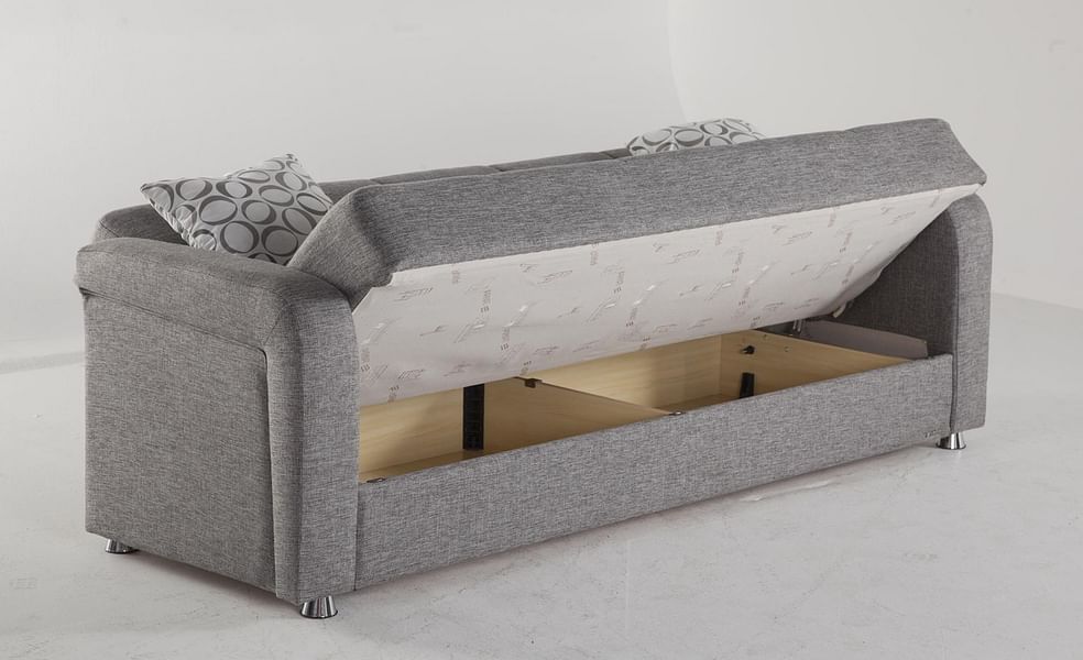 Vision Diego Gray Convertible Sofa Bed