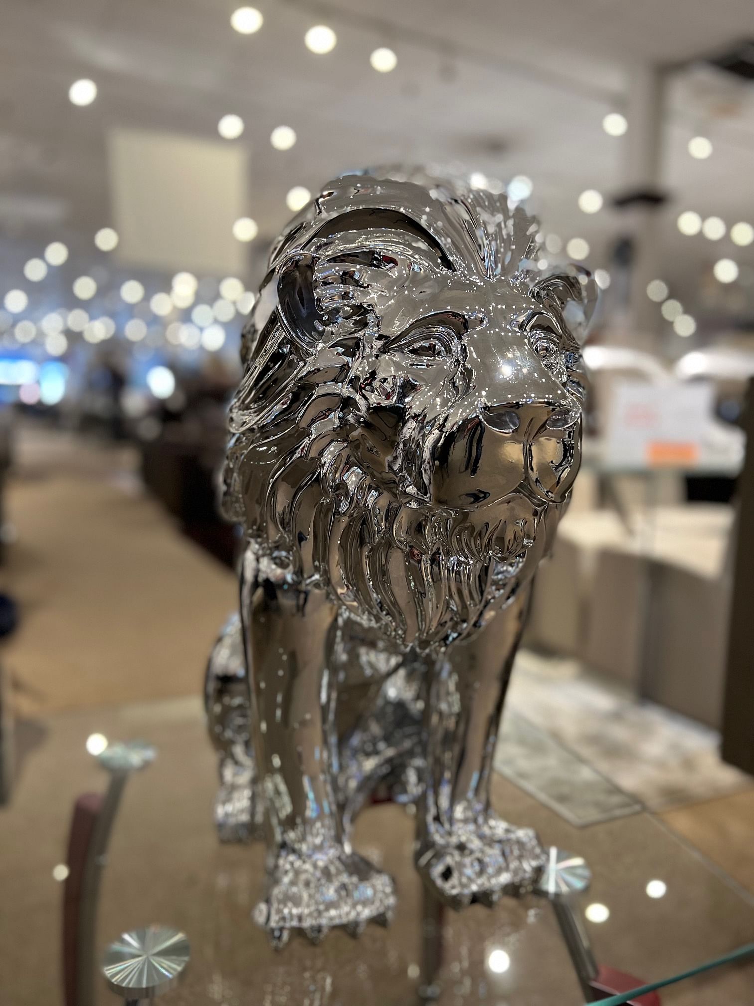 Lion in Silver Color