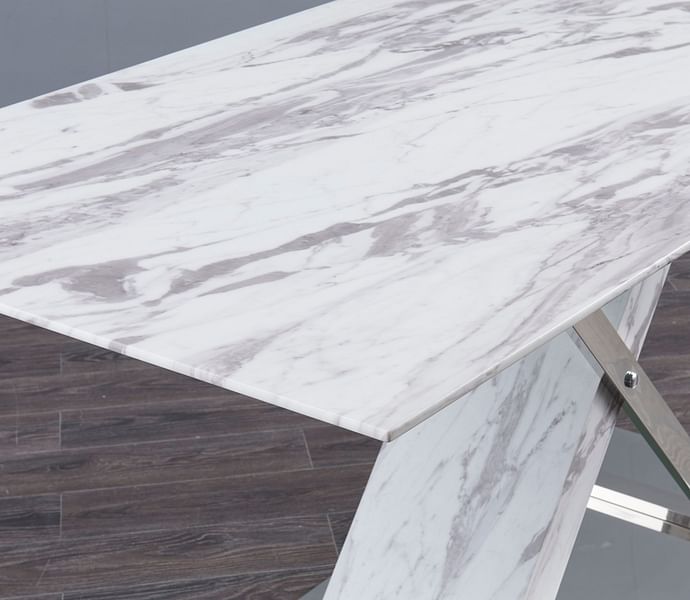 Marble Look X Dining Table Only