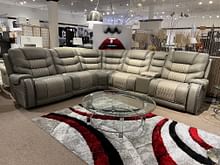 Mario 6Pc Power Reclining Sectional in Leather