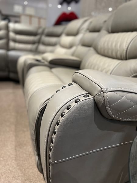 Mario 6Pc Power Reclining Sectional in Leather - Website price Only