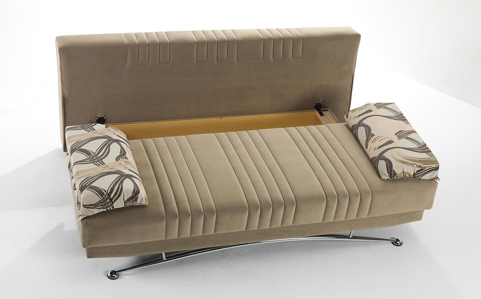 Fantasy Sofa Bed in Brown Fabric