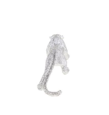 Silver Leopard Sculpture Small