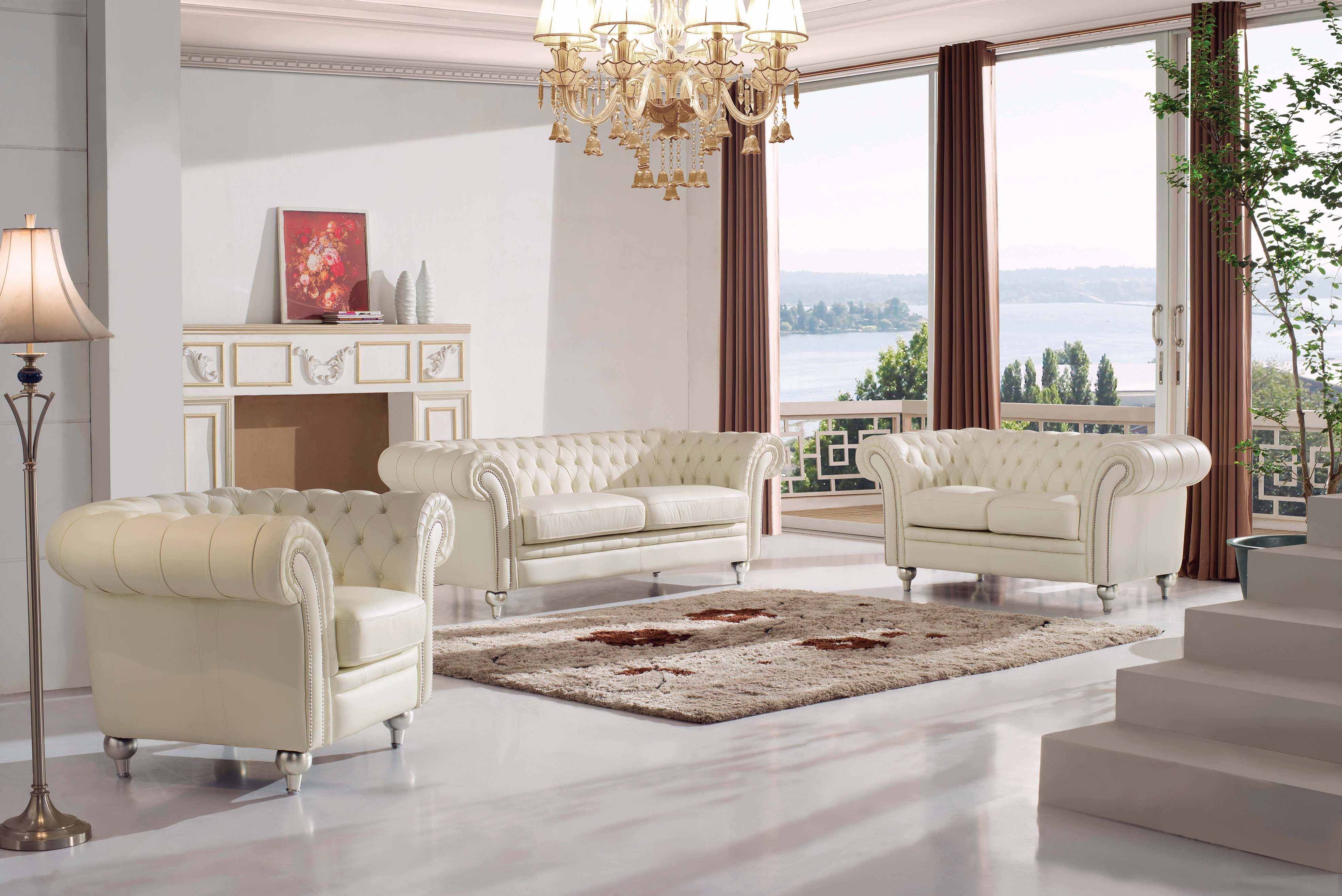287 Full Leather Living Room Set
