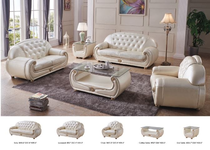 287 Full Leather Living Room Set