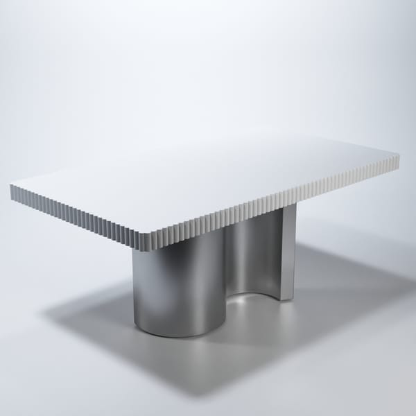 Wave Dining Room Set in White