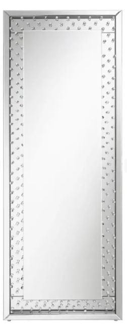 Yves Acrylic Crystal Inlay Floor Mirror