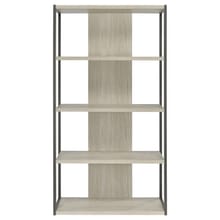 Loomis 4-shelf Bookcase Whitewashed Grey