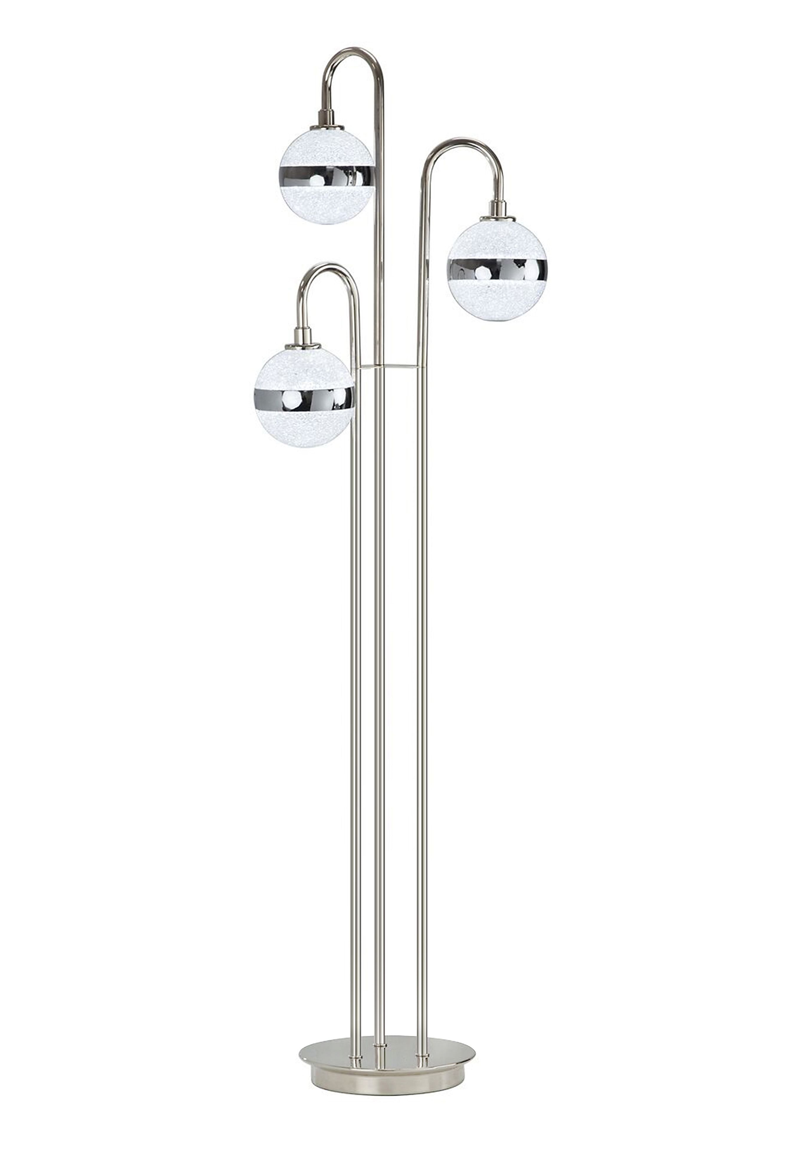 Cracked Glass Floor Lamp 60" H