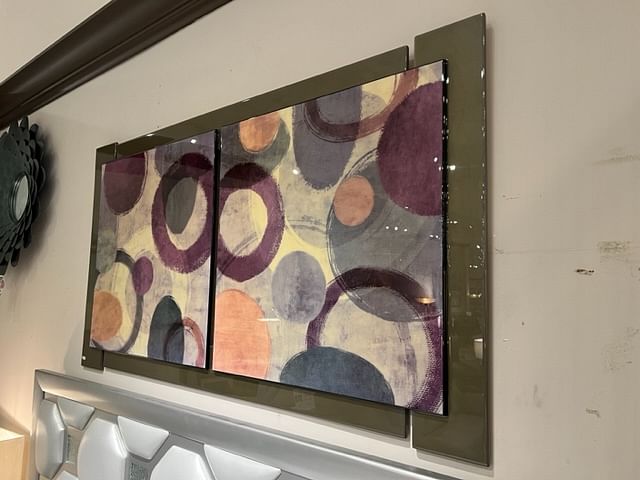 Purple Collage Wooden Artwork