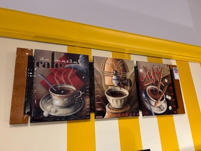 Coffee Shop Wooden Artwork