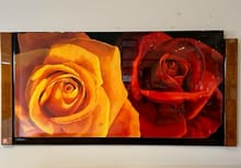 Roses Wooden Artwork