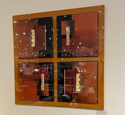 Modern Piano Wooden Art