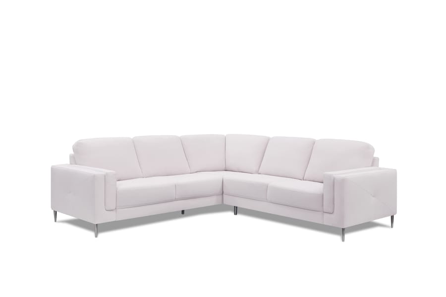 Zuri Leather Sectional by Palliser in Beige Leather - Custom Colors Available