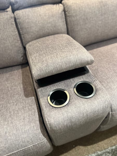 Penelope 6PC Sectional in Grey Fabric