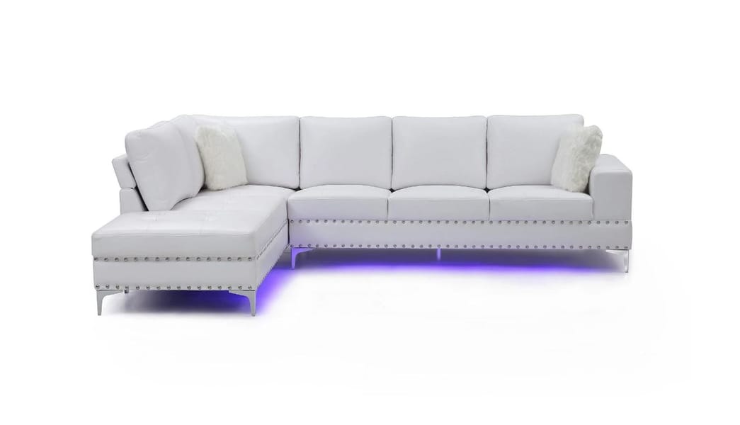 Bianca Sectional Sofa in White