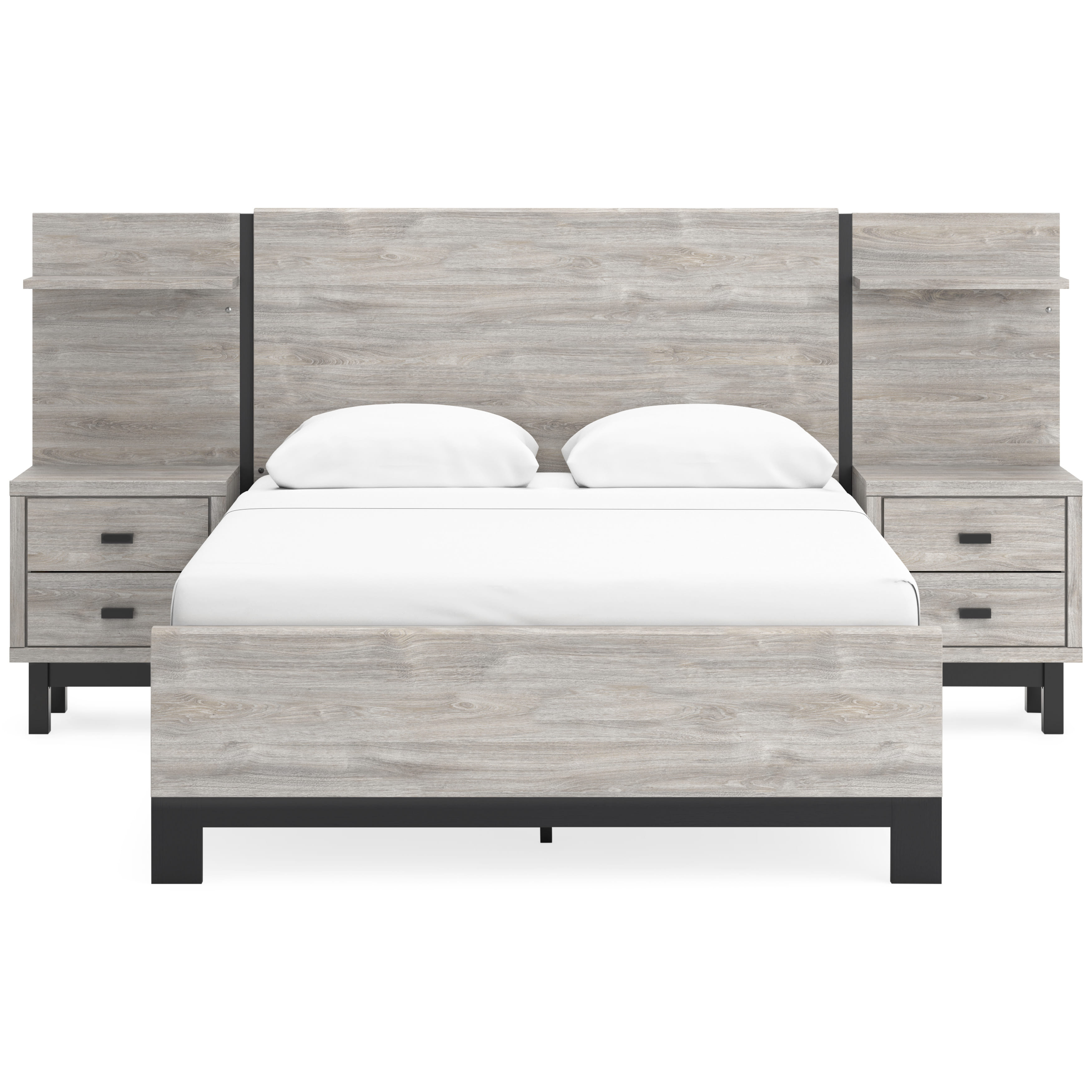 Vessalli King Panel Bed with Extensions