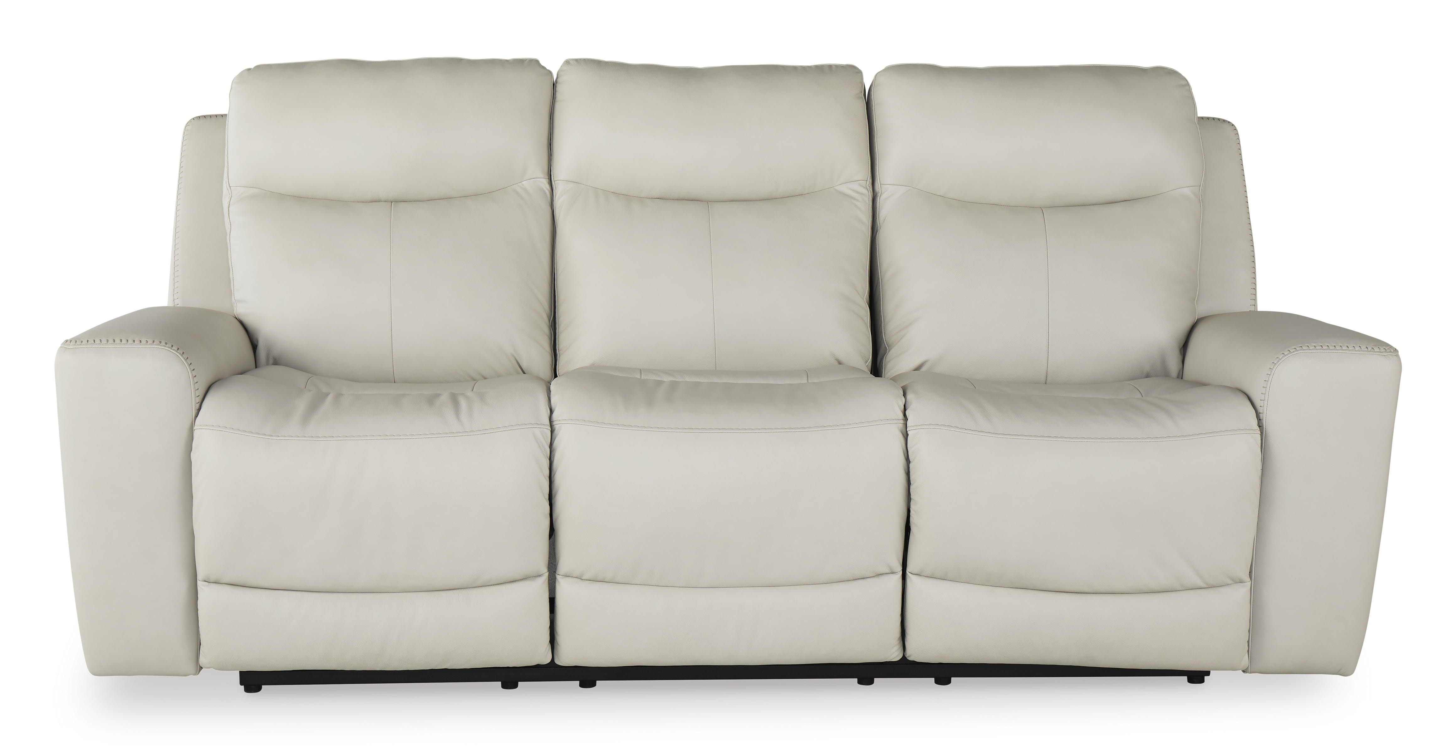 Mindanao Power Reclining Sofa in Beige Leather