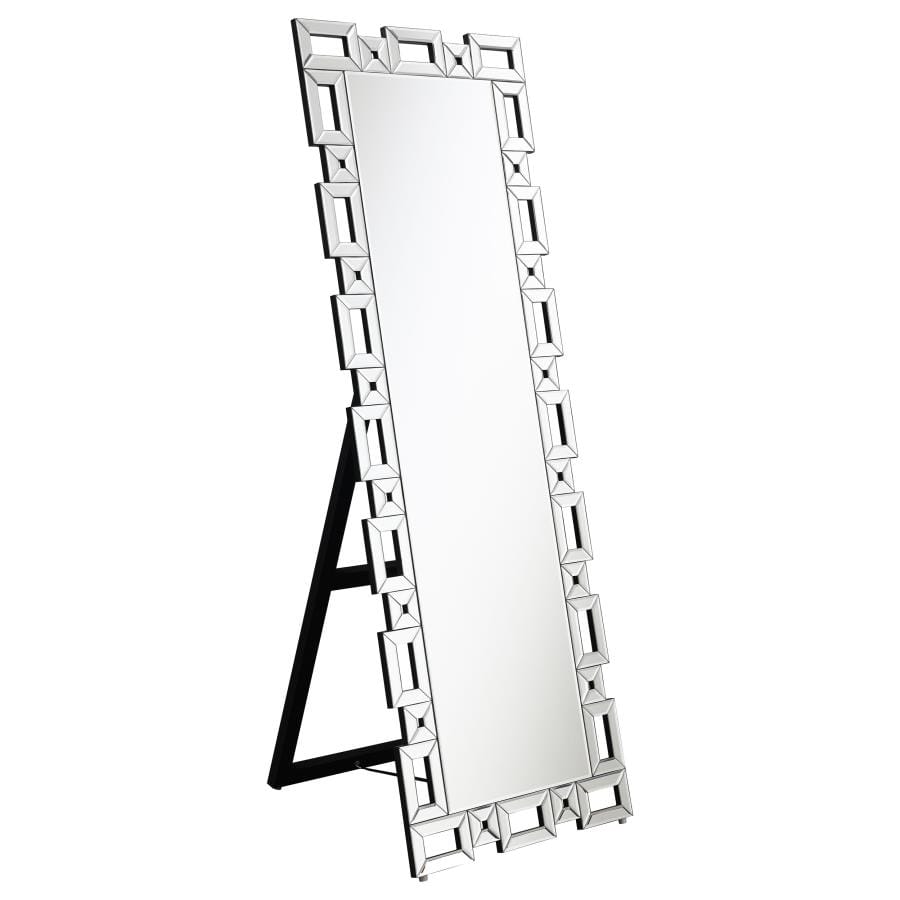 Tusla Geometric Frame Cheval Mirror