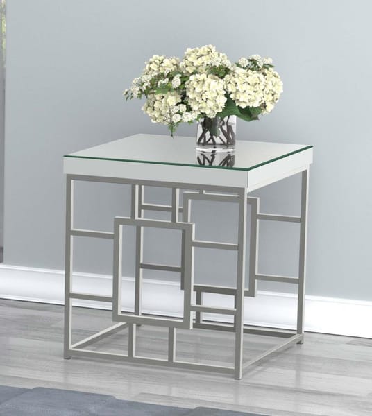 Denver Geometric Frame End Table