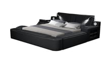 Zoya Smart Multifunctional King Size Bed in Black