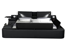 Zoya Smart Multifunctional Queen Size Bed in Black