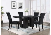 Ajo 5 Pc Dining Set in Black